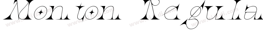 Monton Regular Itali字体转换